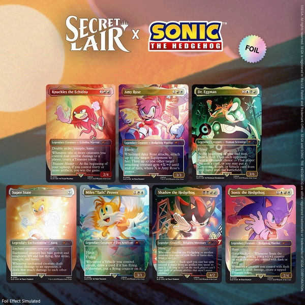 Secret Lair x Sonic: Friends &amp; Foes Foil Edition