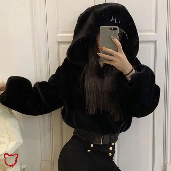 Grunge Hooded Overcoat