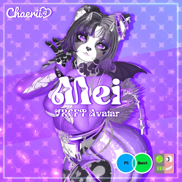 Mei by Chaerii 💗 VRCFT | PC &amp; QUEST | Furry Avatar