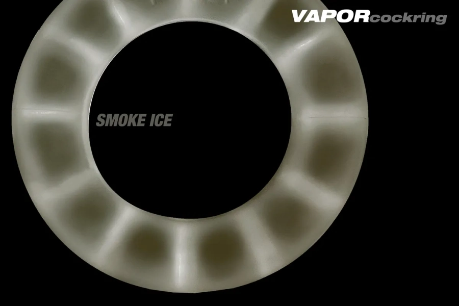 OXBALLS OUTLET: VAPOR air-lite vented cockring, BIG lift BIG bulger SMOKE ICE (PACK SIZE: ONE UNIT)