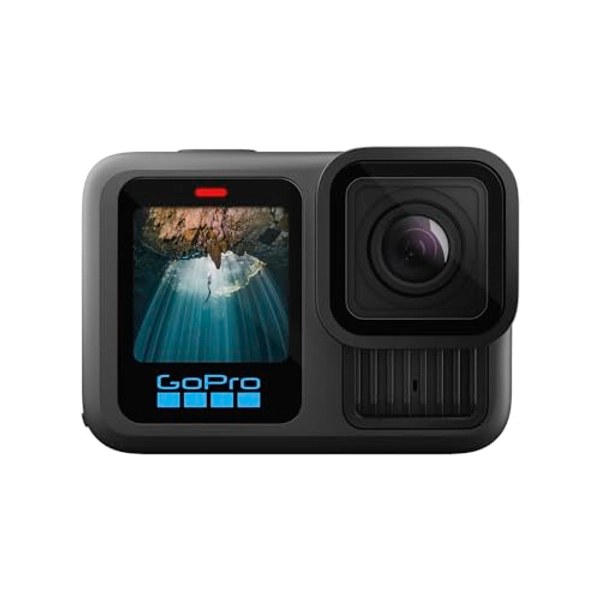 GoPro HERO13 Black - Caméra d'action étanche avec vidéo 5.3K60, Photo 27MP + compatibilité avec Les objectifs de la série HB