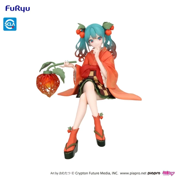Hatsune Miku Noodle Stopper PVC Soška Flower Fairy Winter Cherry 15 cm Furyu