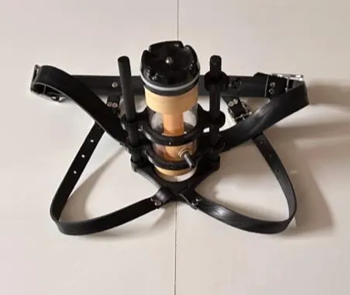 Fetish Leather Harness for Venus 2000 & Tremblr with stainless steel buckles