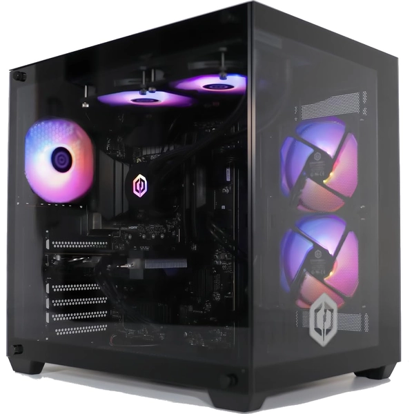 CyberPowerPC Luxe Gaming PC - AMD Ryzen 7 5700X, Nvidia RTX 4060 8GB, 32GB RAM, 1TB NVMe SSD, 650W 80+ PSU, Wi-Fi, Liquid Cooling, Windows 11, Ark RGB