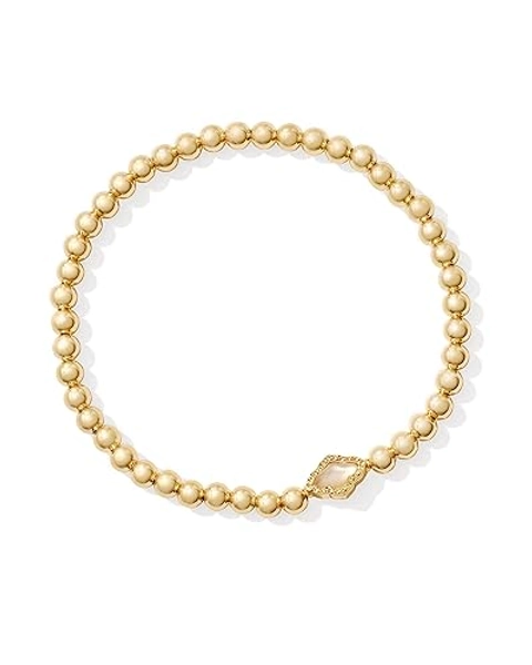 Kendra Scott Abbie Beaded Stretch Brass Bracelet, Fashion Jewelry for Women