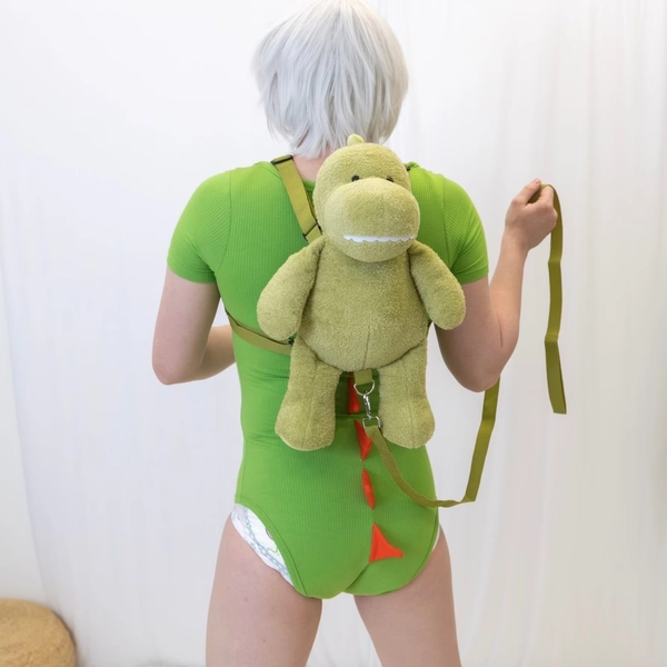 ABDL Adult Harness Dinosaur / Adult Baby Diaper Lover