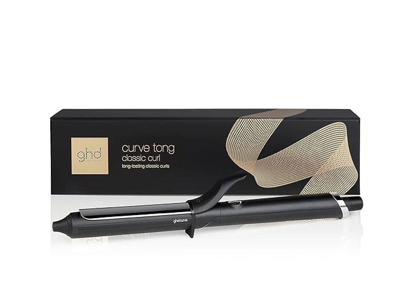 ghd Curve® Curl Tongs, For Lasting Healthy-Looking Curls, With Ultra-Zone Technology And Optimum Styling Temp 185ºC, Protective Cool Tip, Auto Sleep Mode