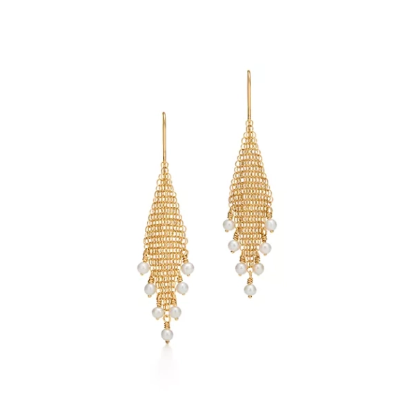 Elsa Peretti®  pendientes con flecos Mesh - Tiffanny