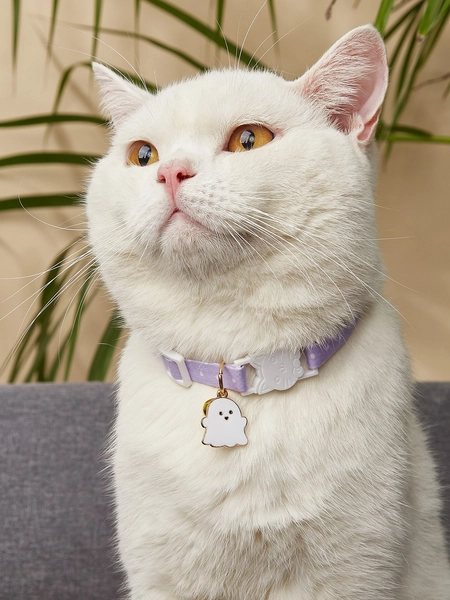 Cat gift: Collar With Ghost Pendant