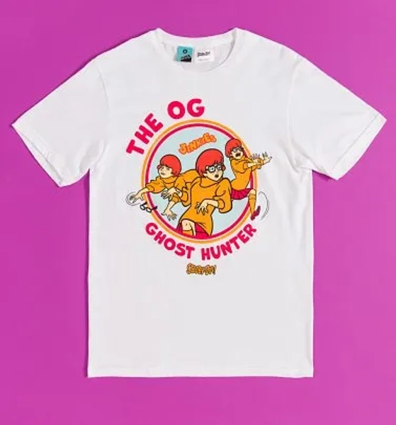 Scooby-Doo Velma OG Ghost Hunter White T-Shirt