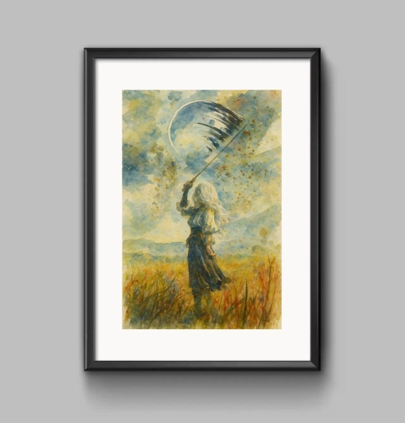Clair Obscur Expedition 33 Watercolor A4 Poster Print - Custom Fan Made Fan Art - High Quality Paper Frame Not Included [S3-068]