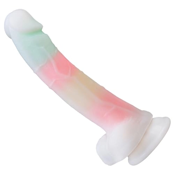 Color Realistic Dildo, 8.7''Strong Suction Cup Dildos, Clitoral G-spot and Anal Adult Sensory Sex Toy for Women