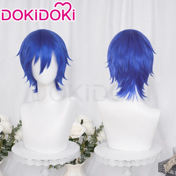【Ready For Ship】DokiDoki Game Prooject Sekaai Colorful Staage! Cosplay KAITTO Wig Short Straight Blue