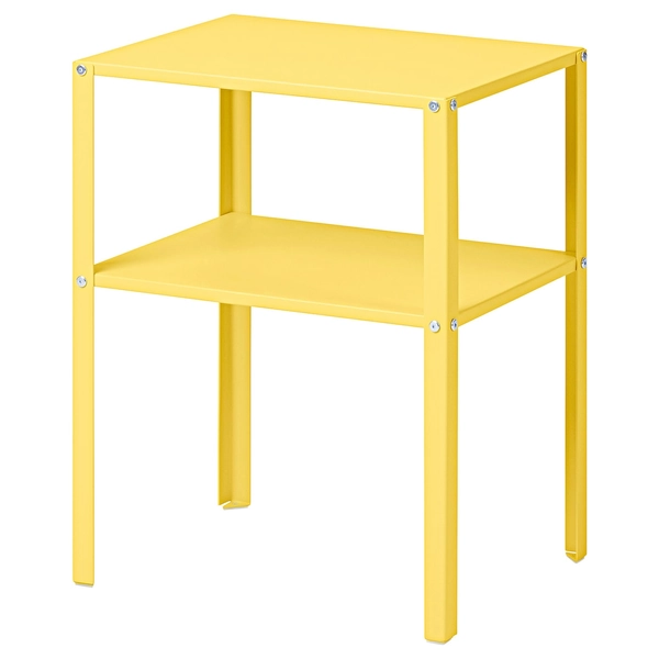 KNARREVIK Nightstand - bright yellow 16 1/2x13 1/4 "