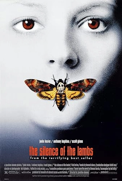THE SILENCE OF THE LAMBS Movie Poster RARE Hannibal Lecter Anthony Hopkins 24x36 inch