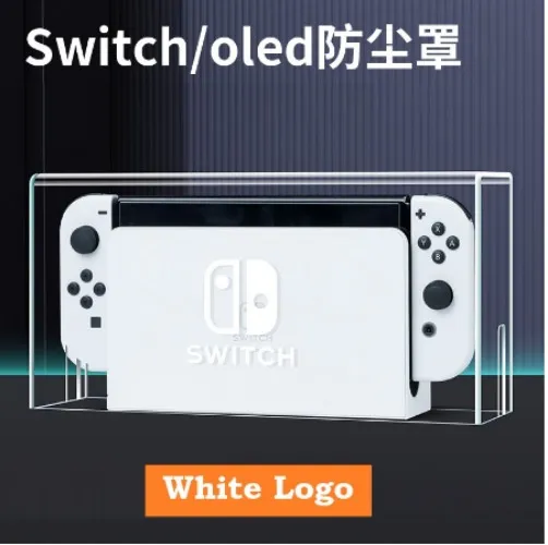 For Nintendo Switch Dust Cover Switch / OLED Game Console Logo Dust Cover Acrylic Transparent Cover