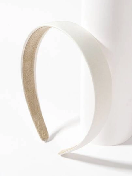 1 st vit massivt brett pannband Casual, hårband, hårbåge