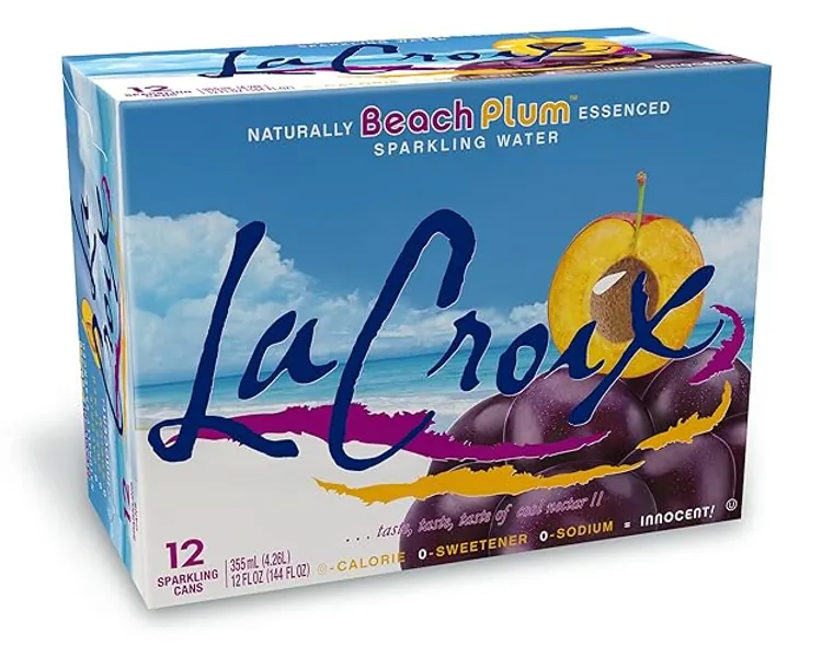 LaCroix Sparkling Water, Beach Plum, 12 Fl Oz (pack of 12) - Beach Plum - 12 Fl Oz (Pack of 12)