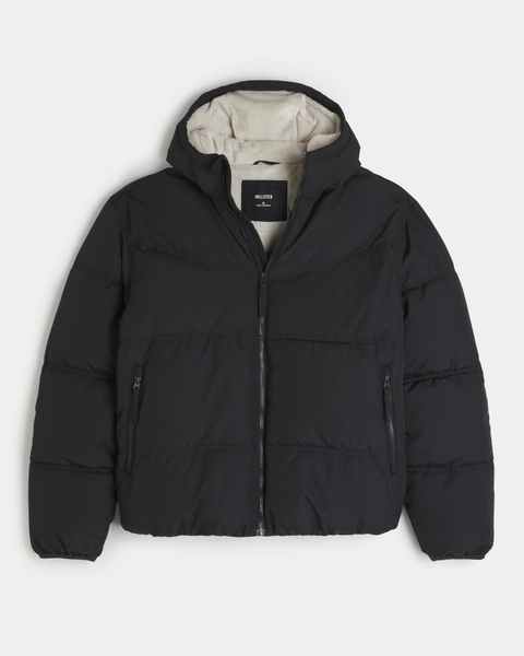 Faux Fur-Lined Puffer Jacket