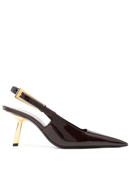 Saint Laurent 80mm Lee Pumps | Brown | FARFETCH AU