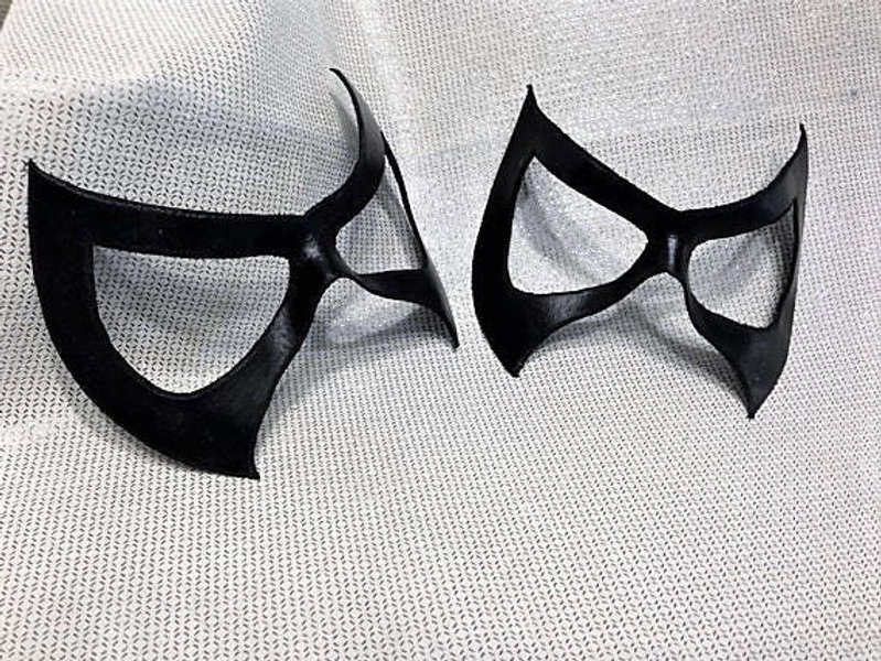 Leather Black Cat Inspired Mask