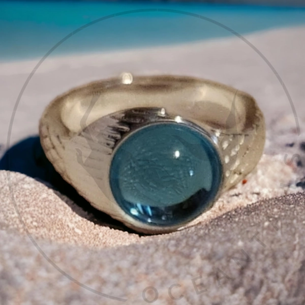 Real Mako Mermaids Mermaid Moon Ring Silver H2O Just Add Water Ocean Sea Moonring