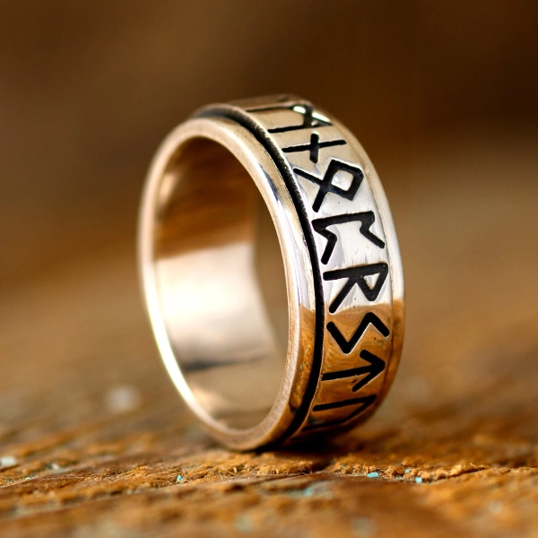 Viking Rune Ring, Spinner Fidget 