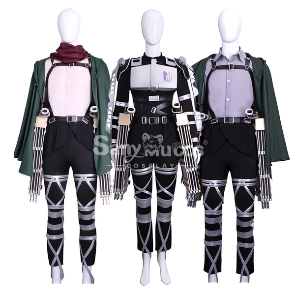 【In Stock】Anime Attack On Titan Cosplay Survey Corps Battlesuit Cosplay Costume