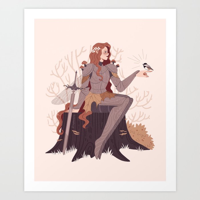 Forest - Knightober  Art Print