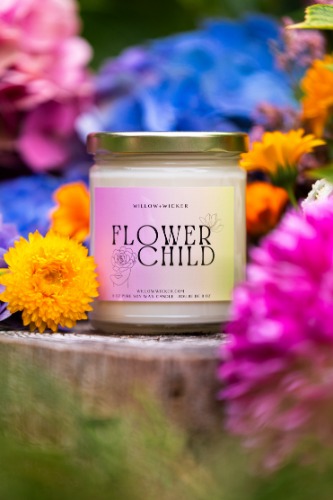 Flower Child Soy Wax Candle