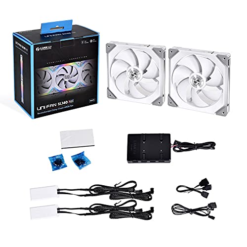 Rose's Lian Li UNI Fan SL140 RGB x2 140mm Fans For Her Mod Station