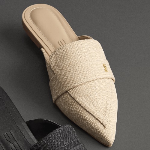 Mocassim Mule Linho 