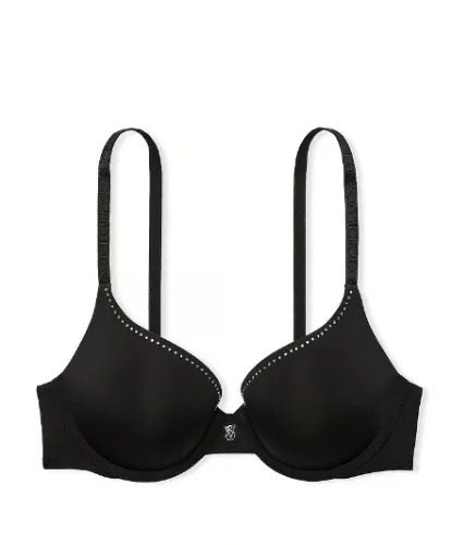 Victoria Secret - Shine-Trim Push-Up Perfect Shape Bra - Black