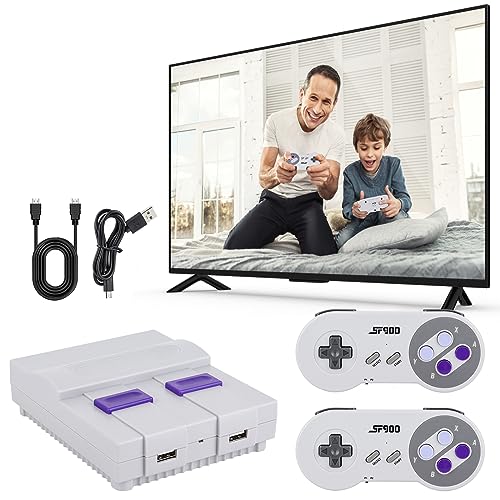 Super Classic Retro Game Console,HDMI Video Game System Built in 5000 ClassicGame Console, 2.4G Wireless Controllers, 4K HDMI Output - 5000 HDMI Wireless