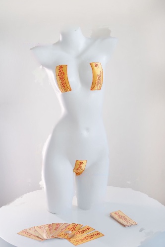 Soul Snatch | Parts: "Kinky Ofuda" Private Pasties - 2 yellow + 1 red