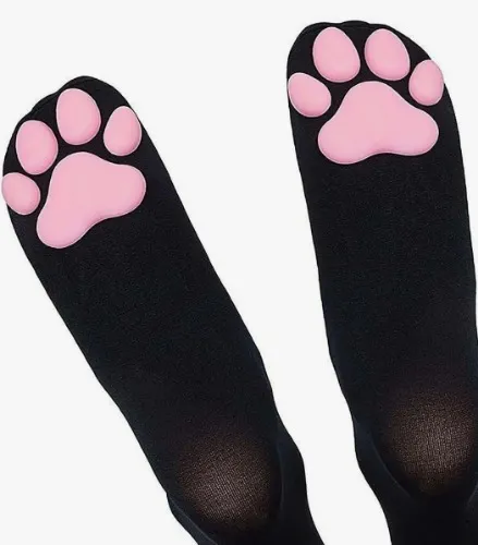 Mujer 3d Calcetines sobre rodilla pata detalle dulce para vida diaria