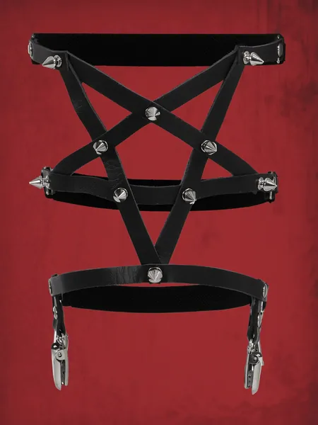 ROMWE Grunge Punk Liguero a la cintura con diseño de tachuela