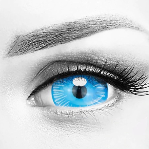 Ice Walker Blue 17mm Mini Sclera Contacts