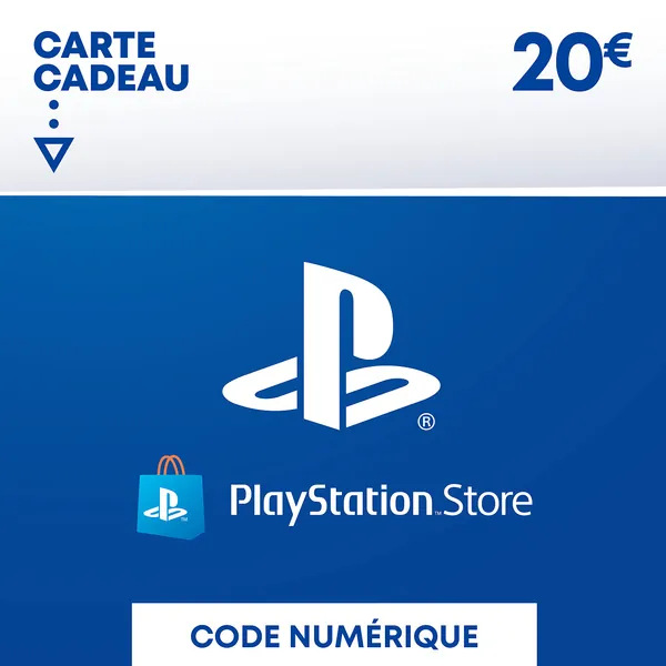 Carte Cadeau PSN (PlayStation Store) | 20 EUR | Compte français | Code de téléchargement (PS5/PS4/PS3)