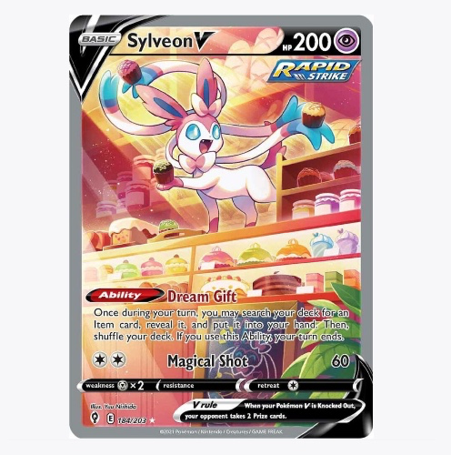 Sylveon V (Alternate Full Art) - SWSH07: Evolving Skies (SWSH07)