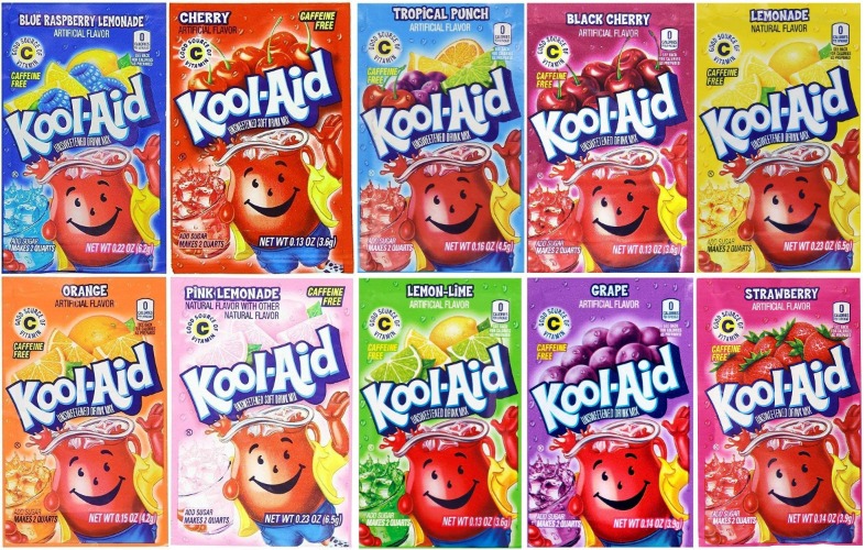 Throne Charcoal Embers KoolAid Drink Mix, 10 Flavors Variety Pack