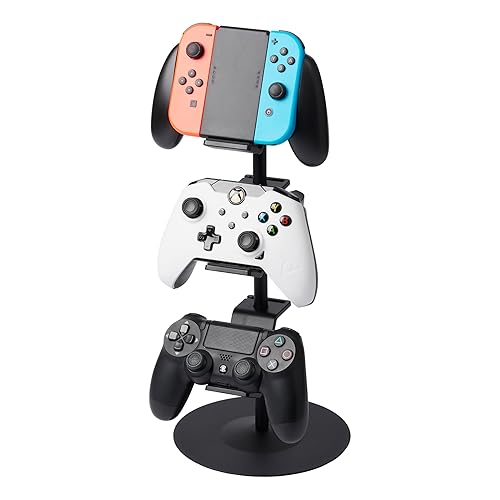 Yamazaki 5089 SMART Controller-Halterung, schwarz, Stahl/ABS Harz/Silikon, Minimalistisches Design - Black