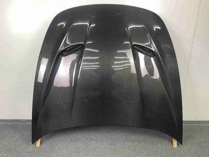 Kia Stinger Carbon Fiber Hood Bonnet Dual Vent — Carbon Fiber Goodies