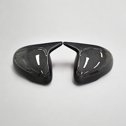 Kia Stinger Horn Mirror Caps Carbon Fiber (Direct Replacement) — Carbon Fiber Goodies