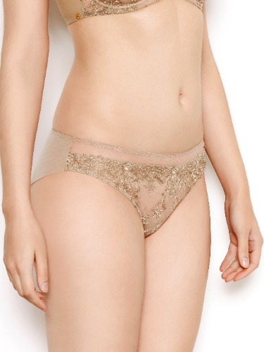 Abrielle gold embroidered knickers - 8