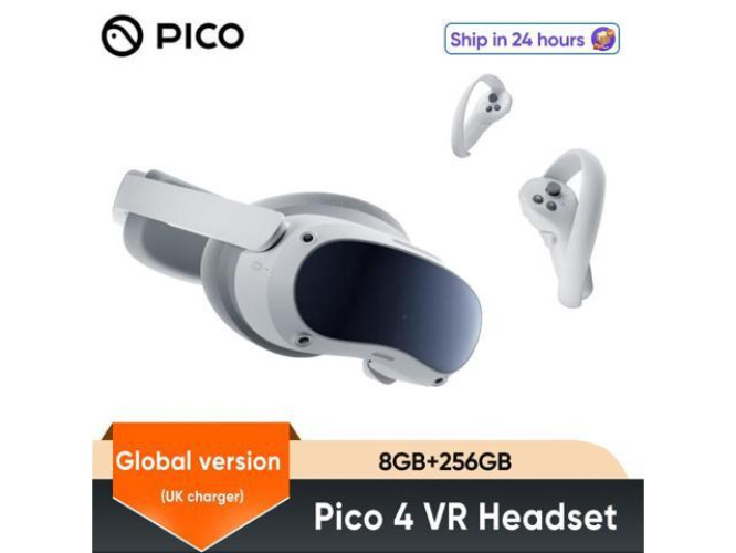 Pico 4 VR Headset 256GB Global version  Pico4 All-In-One Virtual Reality Headset 3D VR Glasses 4K+ Display For Metaverse & Stream Gaming UK charger