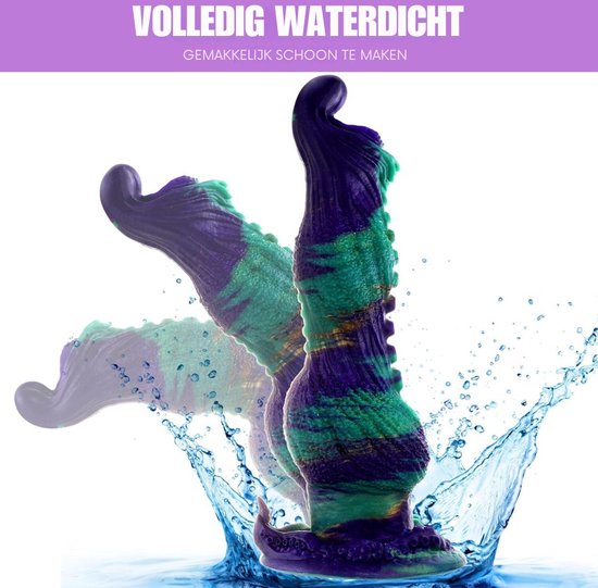 Draken Dildo - Fantasy Dildo - Dildo XXXXL Extreme - Animal Dildo - XXL Dildo Exstreem Groot – Dragon Dildo Groot - XXXL Dildo - Waterdicht - 25cm - Discreet Verzonden