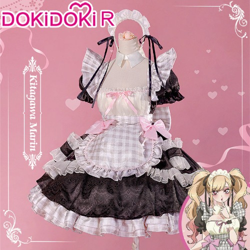 DokiDoki-R Anime My Dress Up Darling Cosplay Kitagawa Marin Costume Maid | S-PRESALE