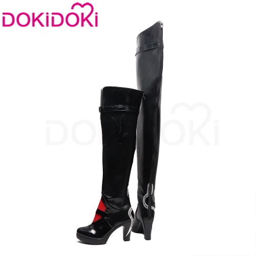 DokiDoki Game Honkai: Star Rail Cosplay Acheron Shoes White Hair Ver | Shoes Only / EU37-Order processing time is 15-20 days