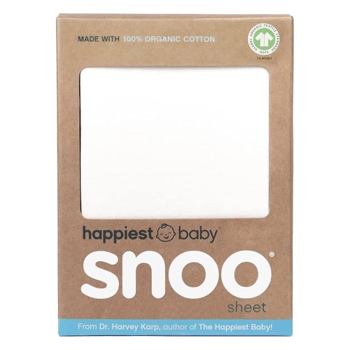Snoo 100% Organic Cotton Baby Bassinet Fitted Sheet White | Default Title